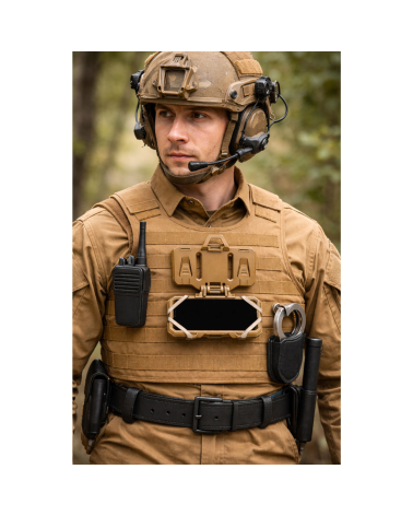 Support telephone coyote Patrol Equipment fixation MOLLE gilet tactique