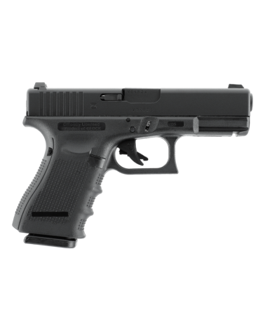 Réplique airsoft GLOCK 19 GEN4 gaz 6mm noir sous licence officielle GLOCK