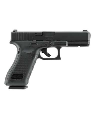 Réplique airsoft Glock 17 Gen5 GAZ 6mm noir avec marquages officiels