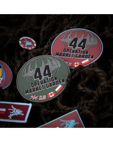 Patch 3D PVC Market Garden 44 marron 101 Inc avec fixation velcro tactique