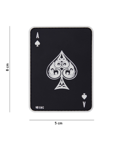 Patch 3D PVC Ace of Spades 101 Inc avec fixation velcro tactique