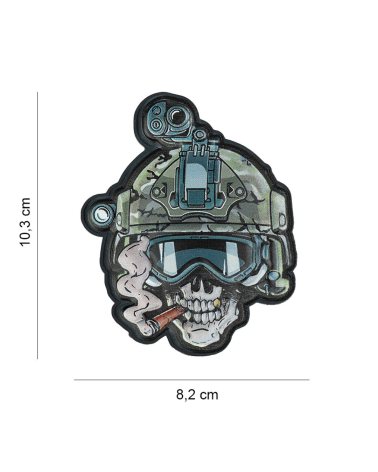 Patch 3D UV crane operateur 101 Inc avec fixation velcro tactique resistant