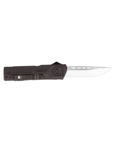 Couteau CobraTec Lightweight OTF noir lame D2 83mm ouverture automatique manche aluminium
