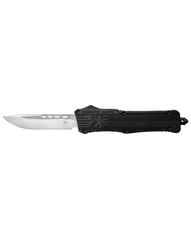 Couteau CobraTec Medium CTK 1 OTF noir lame D2 76mm automatique manche aluminium clip