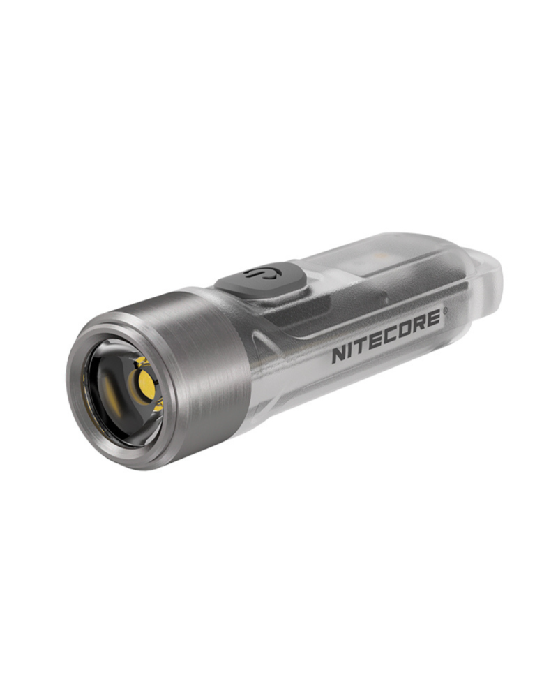 Lampe porte clé Nitecore TIKI grise 300 lumens UV rechargeable USB C compacte EDC