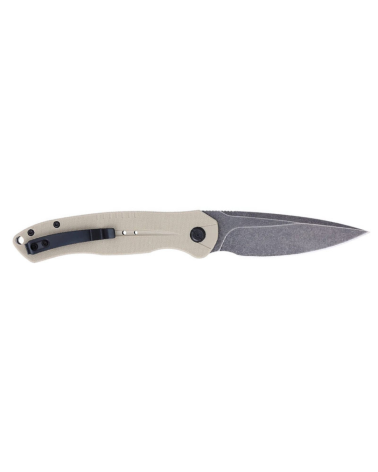 Couteau tactique Cobratec Diablo Tan avec lame D2 stonewash et manche G10 tan