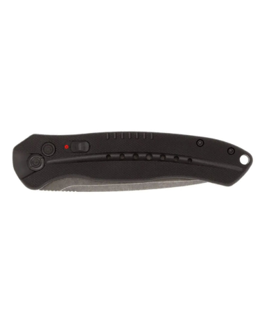 Couteau tactique Cobratec Diablo Black avec lame Drop Point en acier D2 et manche G10 noir