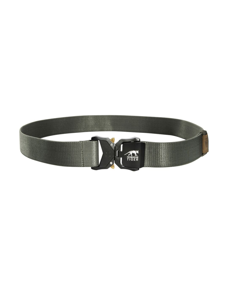 Ceinture tactique elastique Tasmanian Tiger QR Stretchbelt vert SGO avec boucle metallique rapide