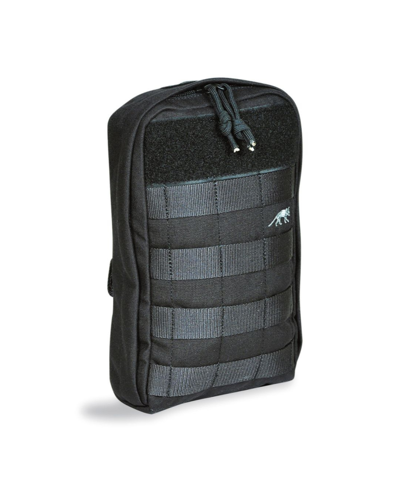 Poche tactique noire Tasmanian Tiger TT Tac Pouch 7 avec systeme MOLLE et rangement pour radio et accessoires