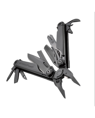 Pince multifonction Leatherman Surge noire avec 21 outils en acier inoxydable finition oxyde noir