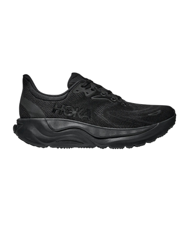 Chaussure de running Hoka Arahi 8 Wide noire avec technologie H Frame stabilité et amorti EVA double densité