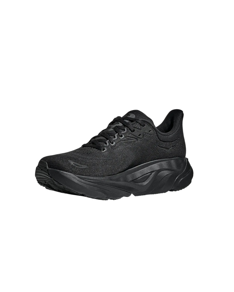 Chaussure de running Hoka Arahi 8 Wide noire avec technologie H Frame stabilité et amorti EVA double densité