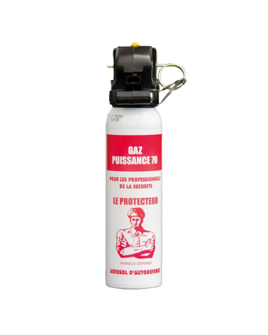 Aérosol anti-agression CS 100 ml avec poignée ergonomique type extincteur