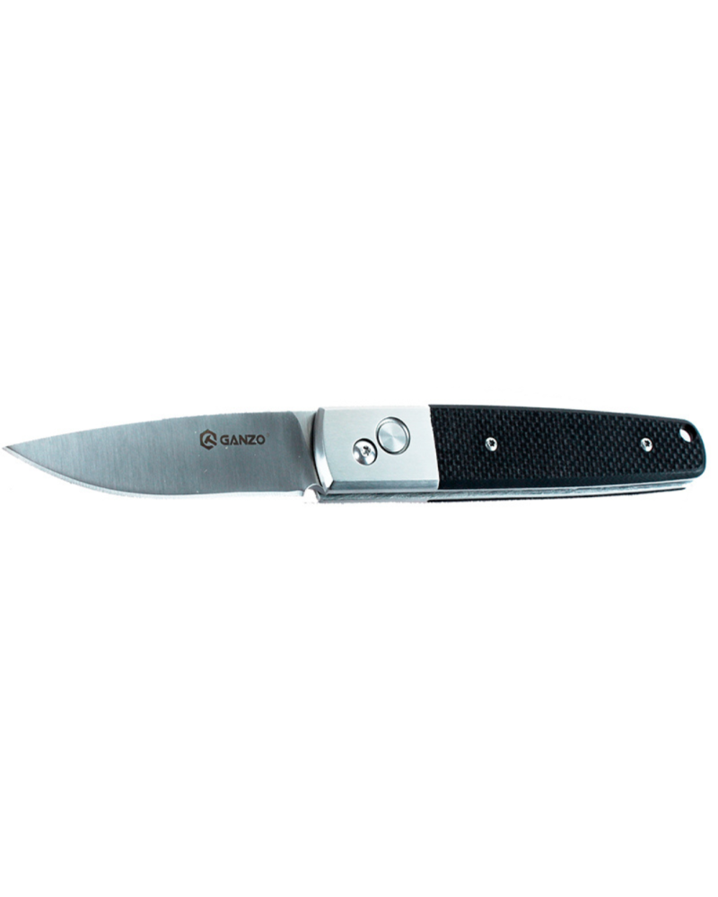 Couteau Ganzo G7211BK pliant EDC noir lame acier usage outdoor et quotidien