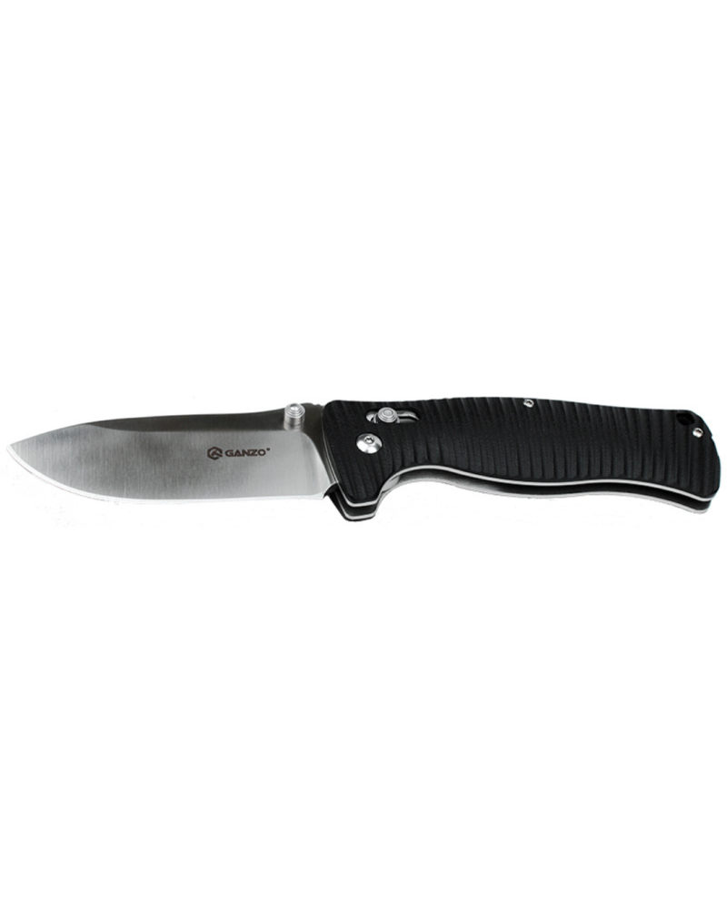 Couteau Ganzo Firebird F720 BK pliant EDC noir lame acier robuste usage outdoor et quotidien