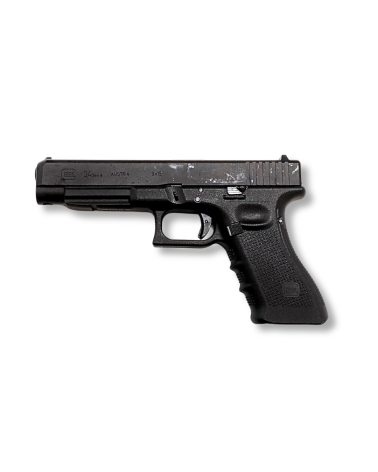 Pistolet Glock 34 Gen4 CO2 occasion bon etat tres legeres traces d usage replique airsoft pour tir de loisir et entrainement