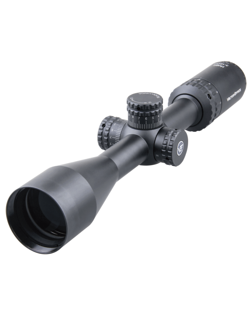 Lunette Vector Optics Hugo 3-12x44 SFP tube 25 4 mm reticule VOW 10BDC pour tir sportif et chasse petit gibier