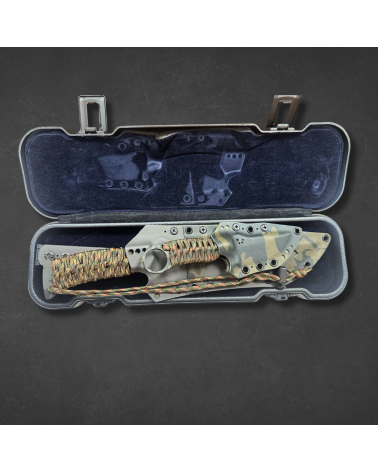 Coffret Wildsteer Bowie et Karlican Cerakote multicam pièce unique avec manches paracorde