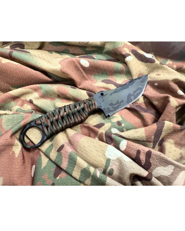 Coffret Wildsteer Bowie et Karlican Cerakote multicam pièce unique avec manches paracorde