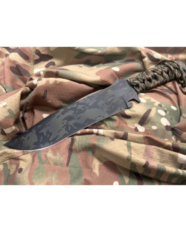 Coffret Wildsteer Bowie et Karlican Cerakote multicam pièce unique avec manches paracorde
