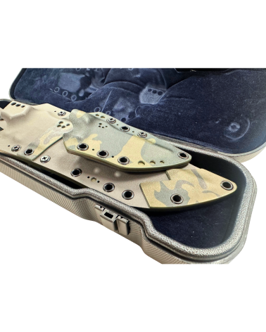 Coffret Wildsteer Bowie et Karlican Cerakote multicam pièce unique avec manches paracorde