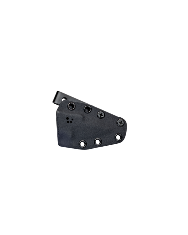 Couteau Wildsteer Krill coyote lame brossée évidée avec étui Kydex