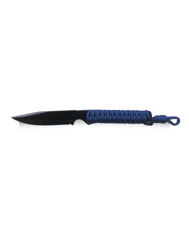 Wild Tech 4 Paracorde noire lame epoxy, couteau intégral compact et robuste