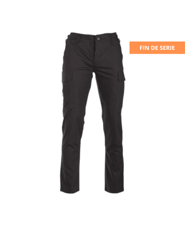 Pantalon US BDU R/S Slim Fit Noir - Mil-Tec, l’alliance parfaite entre style moderne et durabilité militaire.