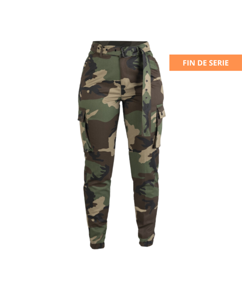 Pantalon Femme Army Woodland - Miltec, le vêtement tactique alliant confort, fonctionnalité et style camouflage.