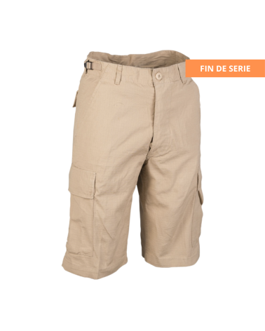 Bermuda US Ripstop coton delave kaki Mil Tec avec poches cargo pour outdoor airsoft randonnee et usage quotidien