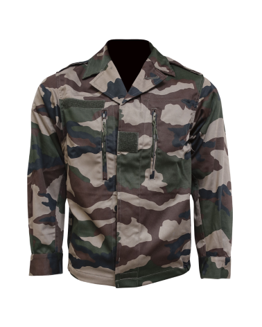 Veste F2 camouflage Centre Europe Opex style armee francaise avec tissu polycoton resistant et renforts tactiques
