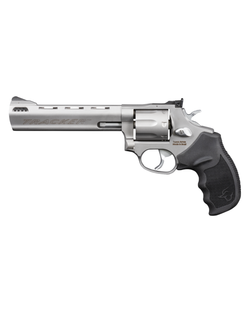 Revolver Taurus 627 Tracker New Gen calibre 357 Magnum inox avec canon compense 6 pouces pour tir sportif et stand de tir