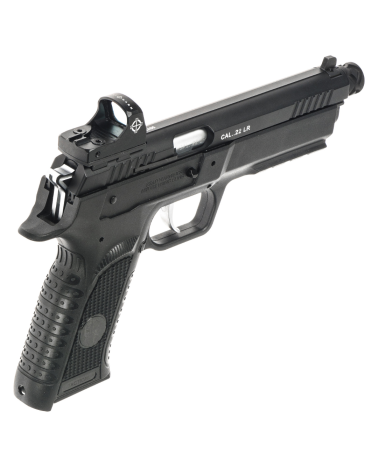 Pistolet Tanfoglio Force 22 LR Tactical Optic Ready noir 2026 canon filete pour tir sportif et entrainement au stand