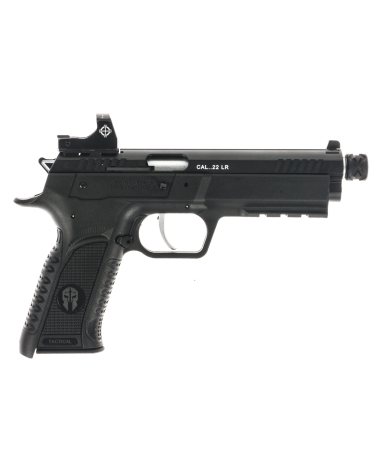 Pistolet Tanfoglio Force 22 LR Tactical Optic Ready noir 2026 canon filete pour tir sportif et entrainement au stand