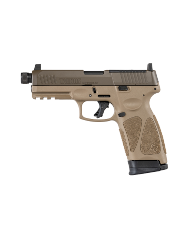 Pistolet Taurus G3 Tactical FDE calibre 9x19 avec canon filete optic ready et rail Picatinny pour tir sportif et tactique