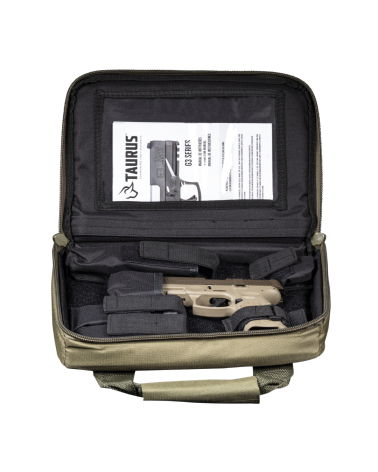 Pistolet Taurus G3 Tactical FDE calibre 9x19 avec canon filete optic ready et rail Picatinny pour tir sportif et tactique