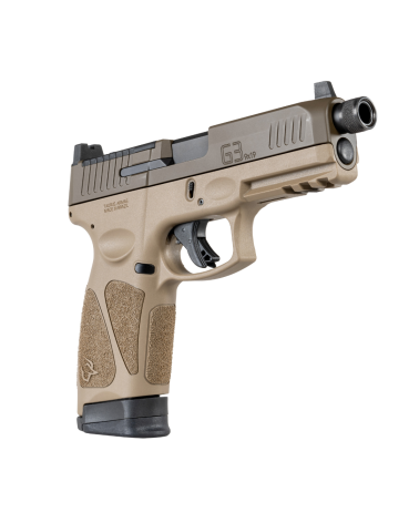 Pistolet Taurus G3 Tactical FDE calibre 9x19 avec canon filete optic ready et rail Picatinny pour tir sportif et tactique