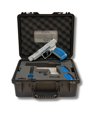 Pistolet Canik SFx Rival S Chrome Custom edition limitee full steel optic ready pour IPSC TSV et tir sportif dynamique