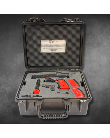 Pistolet Canik SFx Rival S Darkside Custom Red edition limitee full steel optic ready pour tir sportif et competition IPSC