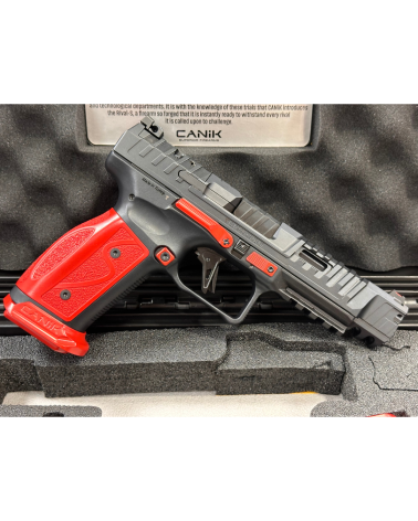 Pistolet Canik SFx Rival S Darkside Custom Red edition limitee full steel optic ready pour tir sportif et competition IPSC