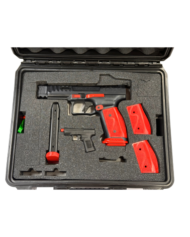 Pistolet Canik SFx Rival S Darkside Custom Red edition limitee full steel optic ready pour tir sportif et competition IPSC
