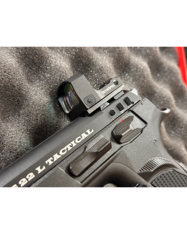 Pistolet Tanfoglio Force 22 LR Tactical 2026 avec point rouge Frenzy S 3 MOA pour tir sportif et entrainement au stand