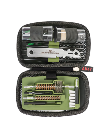 Trousse de nettoyage Gun Boss AK47 Real Avid avec tige aluminium, écouvillons 7.62 mm