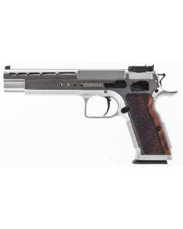 Pistolet Tanfoglio Gold Match K Bullseye Version calibre 9x19 avec canon Match polygonal Lothar Walther de 152,5 mm