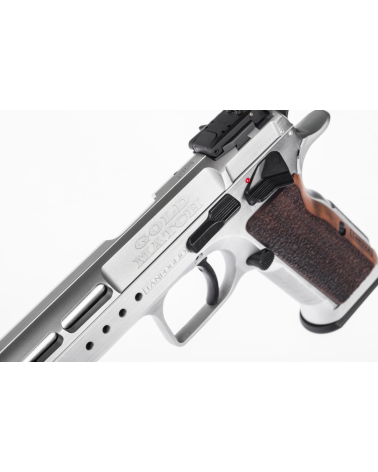Pistolet Tanfoglio Gold Match K Bullseye Version calibre 9x19 avec canon Match polygonal Lothar Walther de 152,5 mm