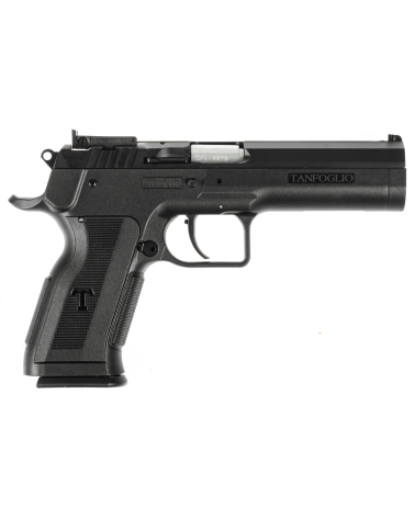 Pistolet Tanfoglio Limited P 9x19 K 2026 noir avec carcasse polymère, canon Match Lothar Walther de 127 mm