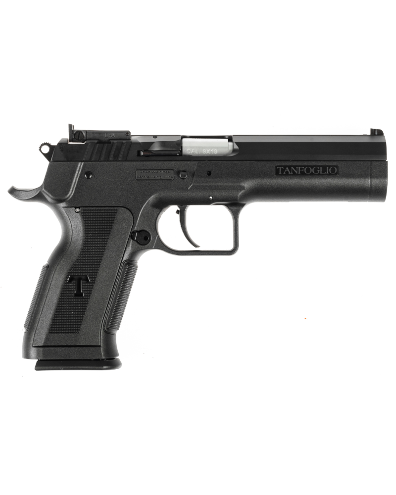 Pistolet Tanfoglio Limited P 9x19 K 2026 noir avec carcasse polymère, canon Match Lothar Walther de 127 mm