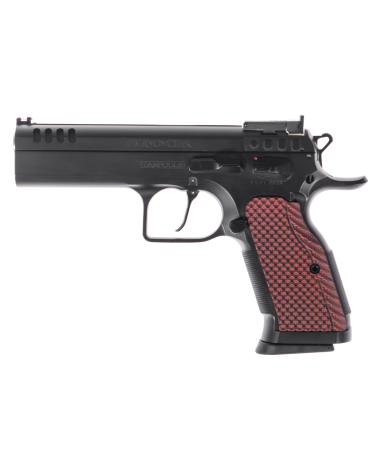 Pistolet Tanfoglio Stock 9x19 Noir 2025 avec canon Match Lothar Walther de 112 mm, détente simple et double action