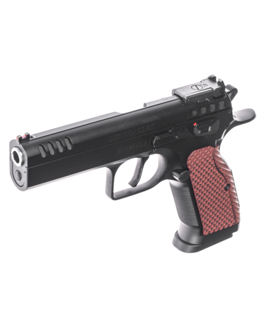 Pistolet Tanfoglio Stock 9x19 Noir 2025 avec canon Match Lothar Walther de 112 mm, détente simple et double action