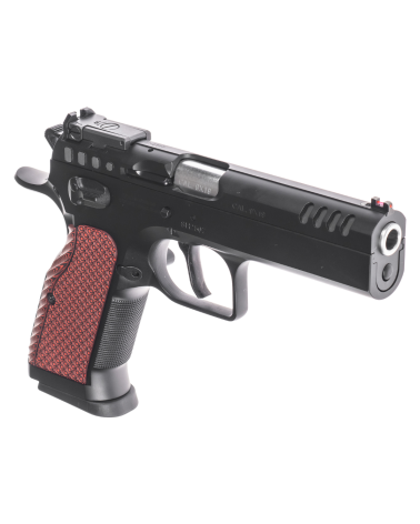 Pistolet Tanfoglio Stock 9x19 Noir 2025 avec canon Match Lothar Walther de 112 mm, détente simple et double action